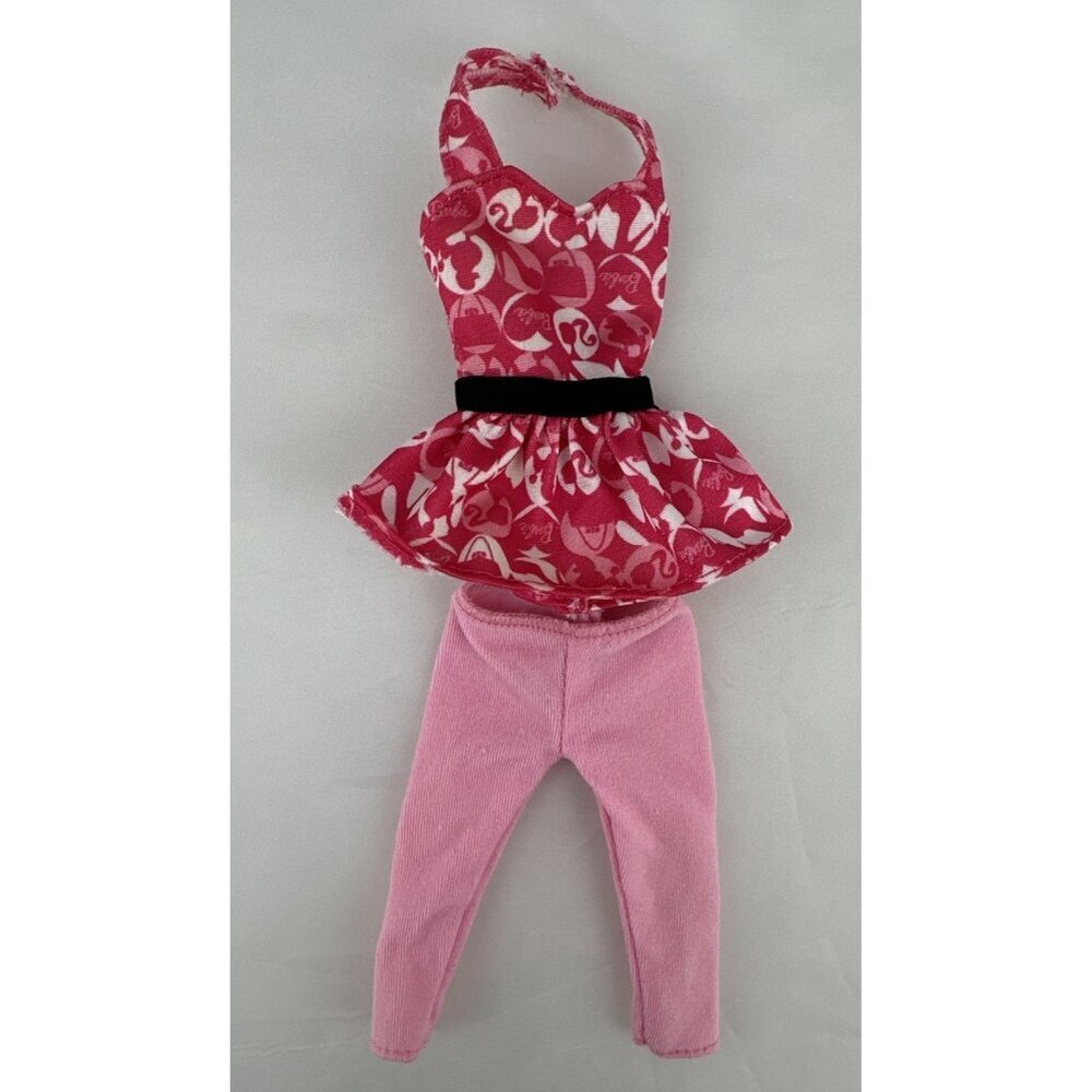 Barbie Glam Scooter Pink Halter Top & Pants (2011) Set